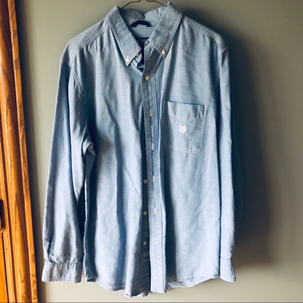 Chaps blue dress shirt